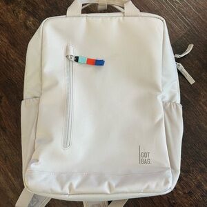 GOT BAG Cream Backpack - Water-Resistant & Sustainable - Like New